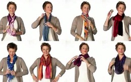 8 cách quàng khăn giữ ấm vùng cổ mùa thu